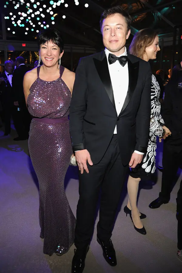 An image of Elon Musk and Ghislaine Maxwell.