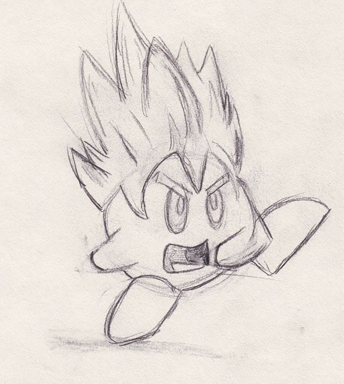 What happens when Kirby swallows Goku