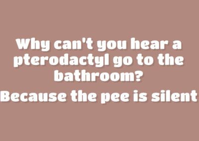 The pee is silent